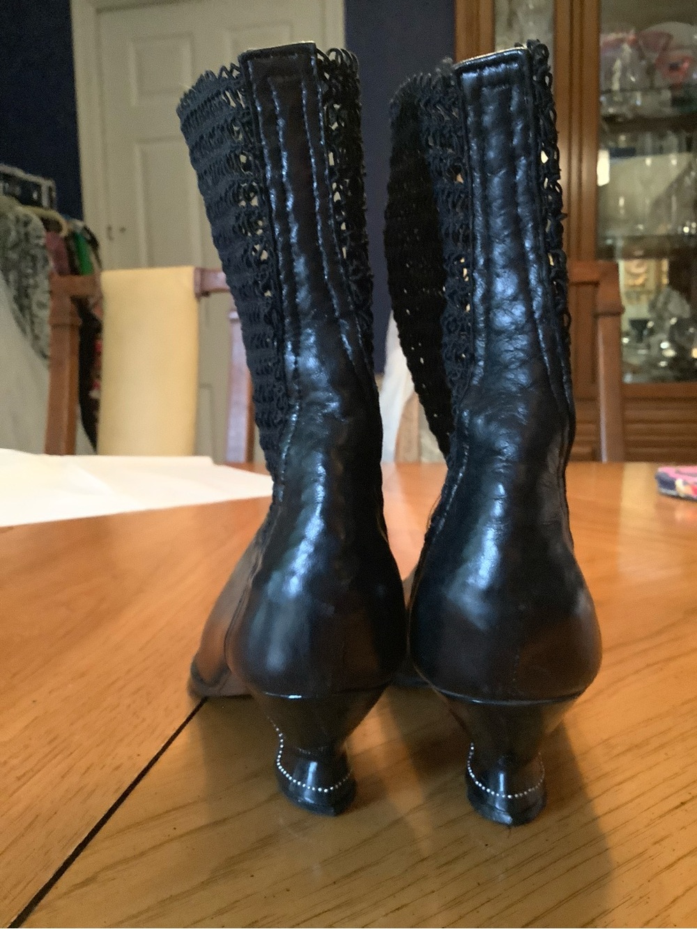 Philippe Model Paris Black Knit Top Ankle Kitten Heeled Boots. - Picture 2 of 11